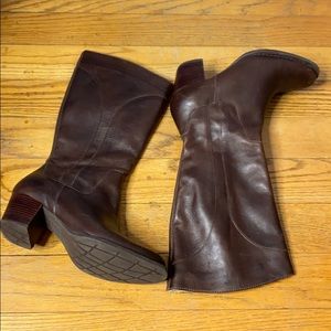 L.L. Bean Tall Leather Riding Boot Brown Size 8